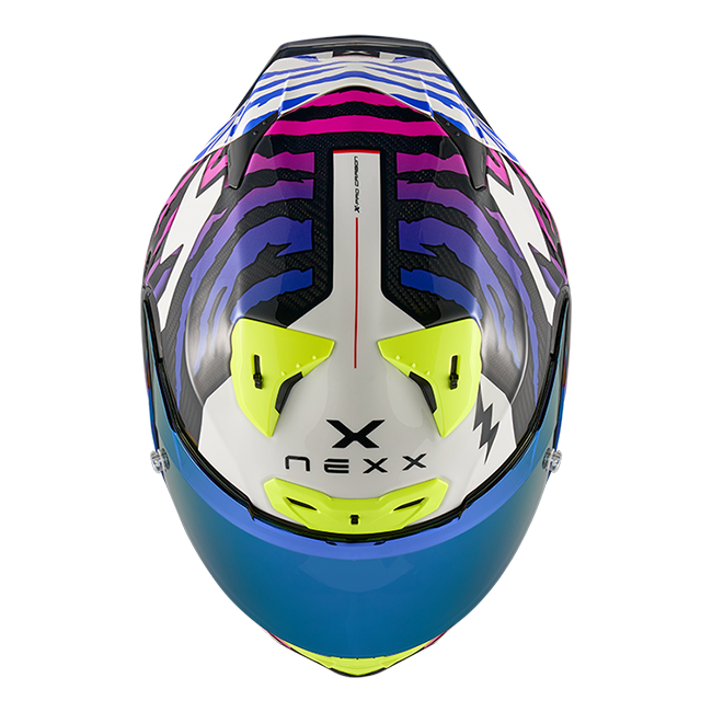 Nexx X.R3R kaciga Ziger Carbon Ljubičasta Plava 01XR323513377 