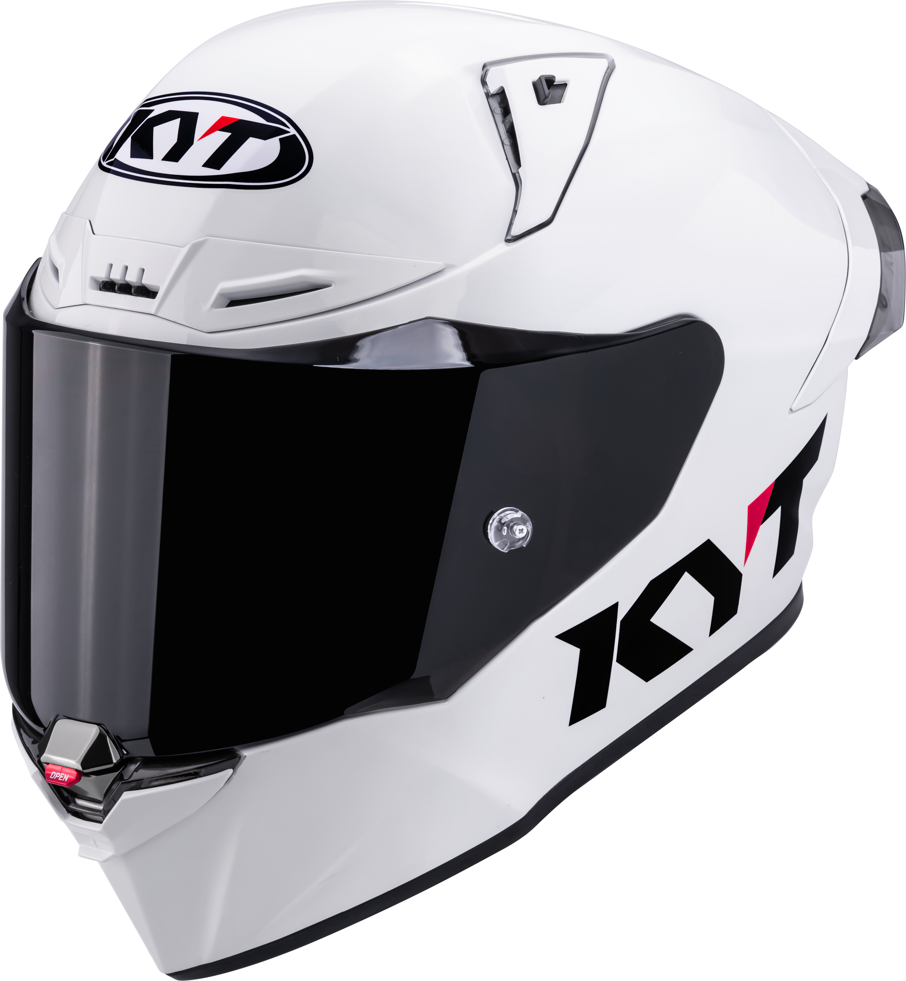 KYT R1R Racing kaciga Plain bijela sjaj Y6R100W3 