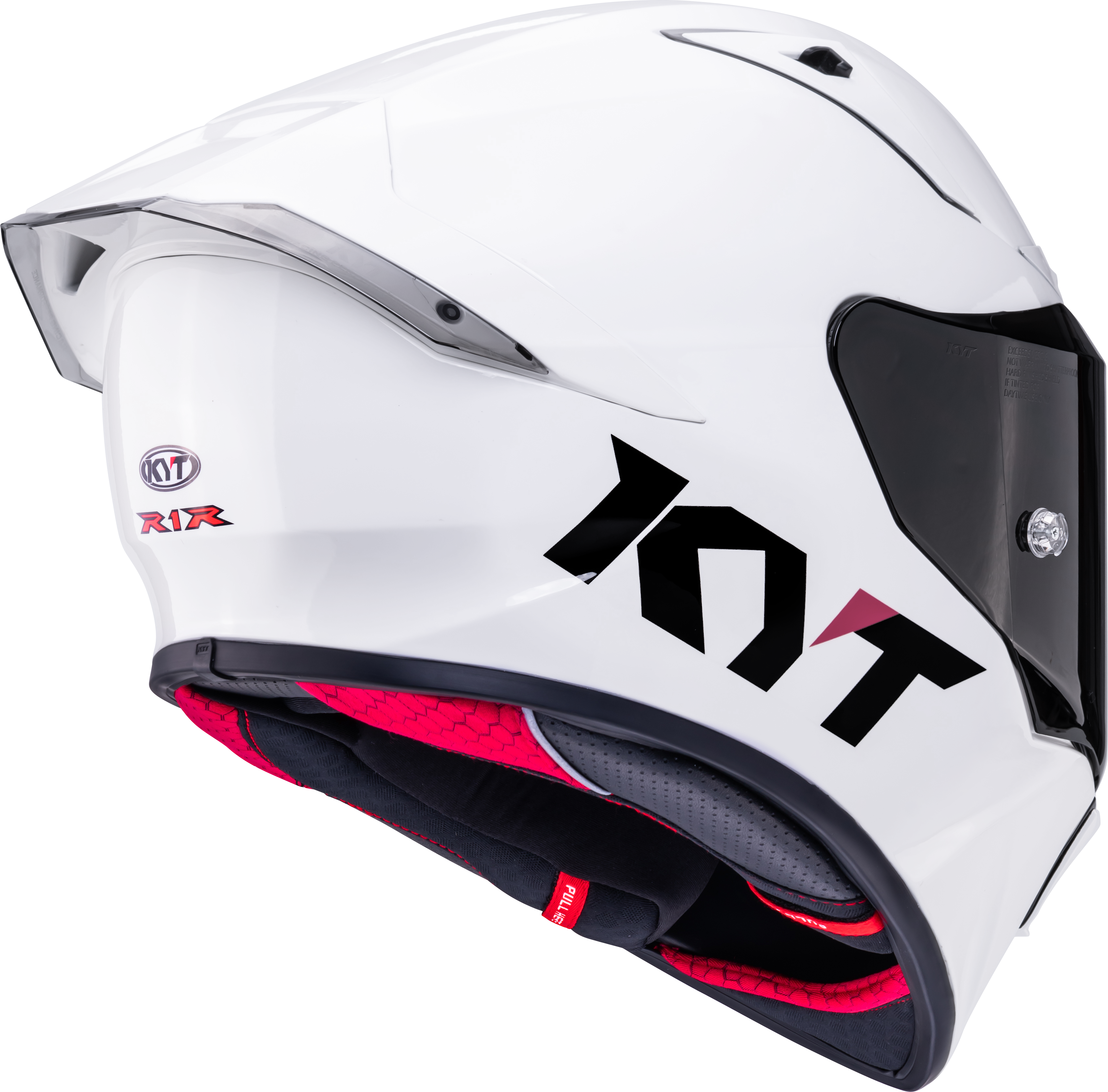 KYT R1R Racing kaciga Plain bijela sjaj Y6R100W3 