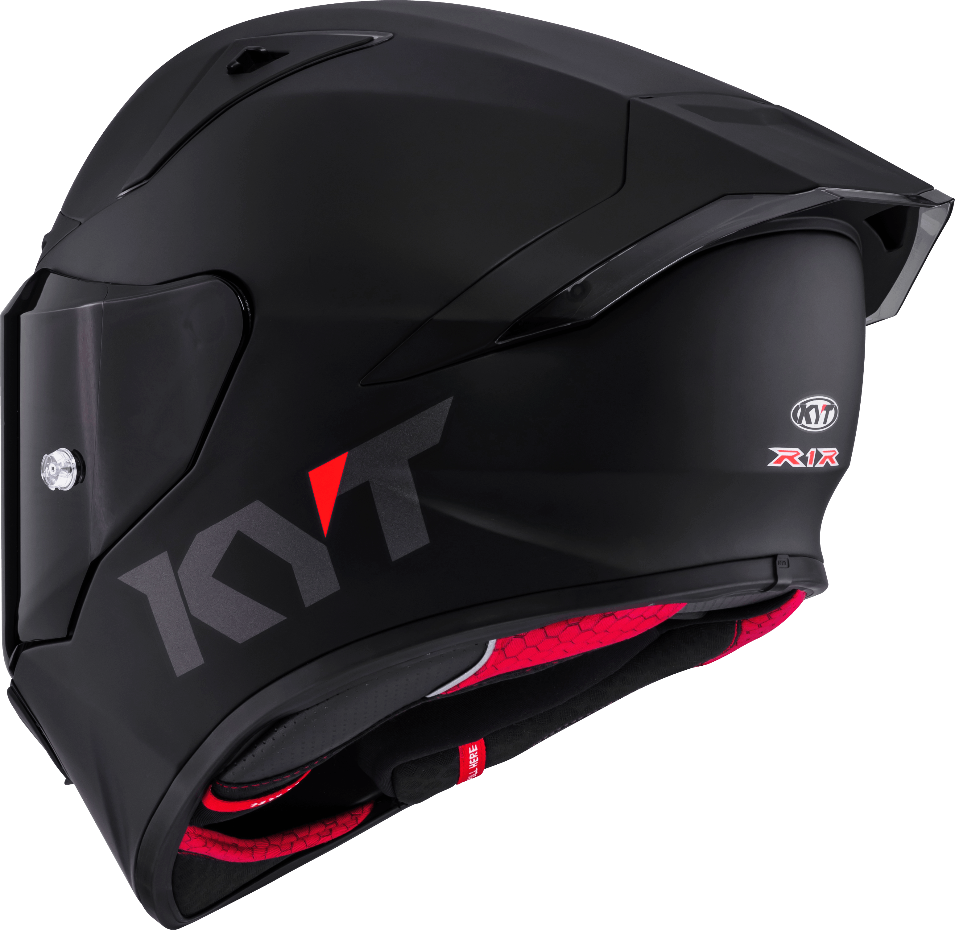 KYT R1R Racing kaciga Plain crna mat Y6R100X6 