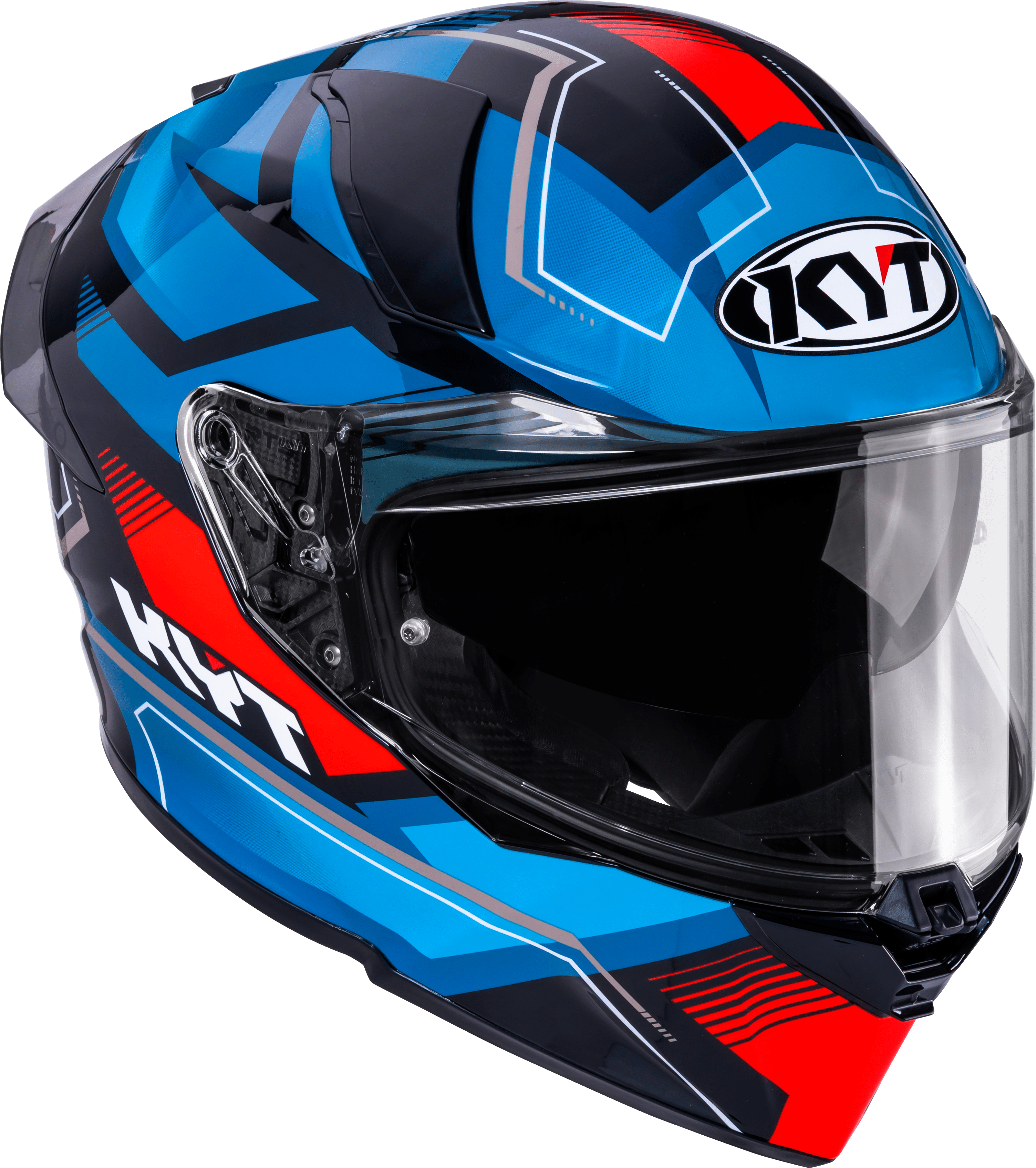 KYT R2R kaciga Parsec Crna / Plava / Crvena Y6R20024 