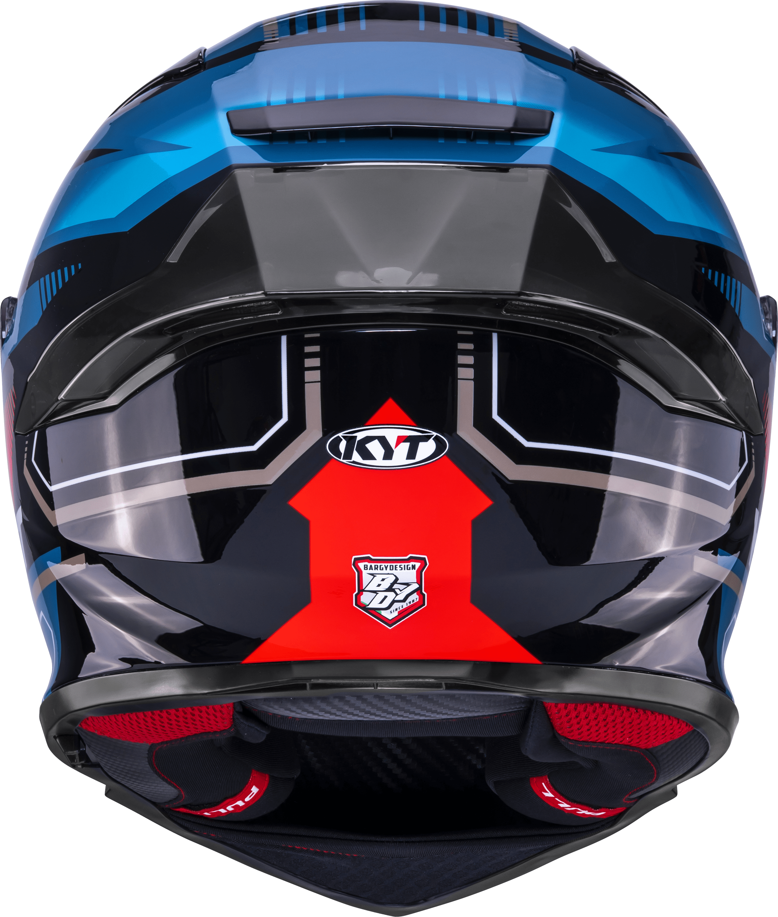 KYT R2R kaciga Parsec Crna / Plava / Crvena Y6R20024 