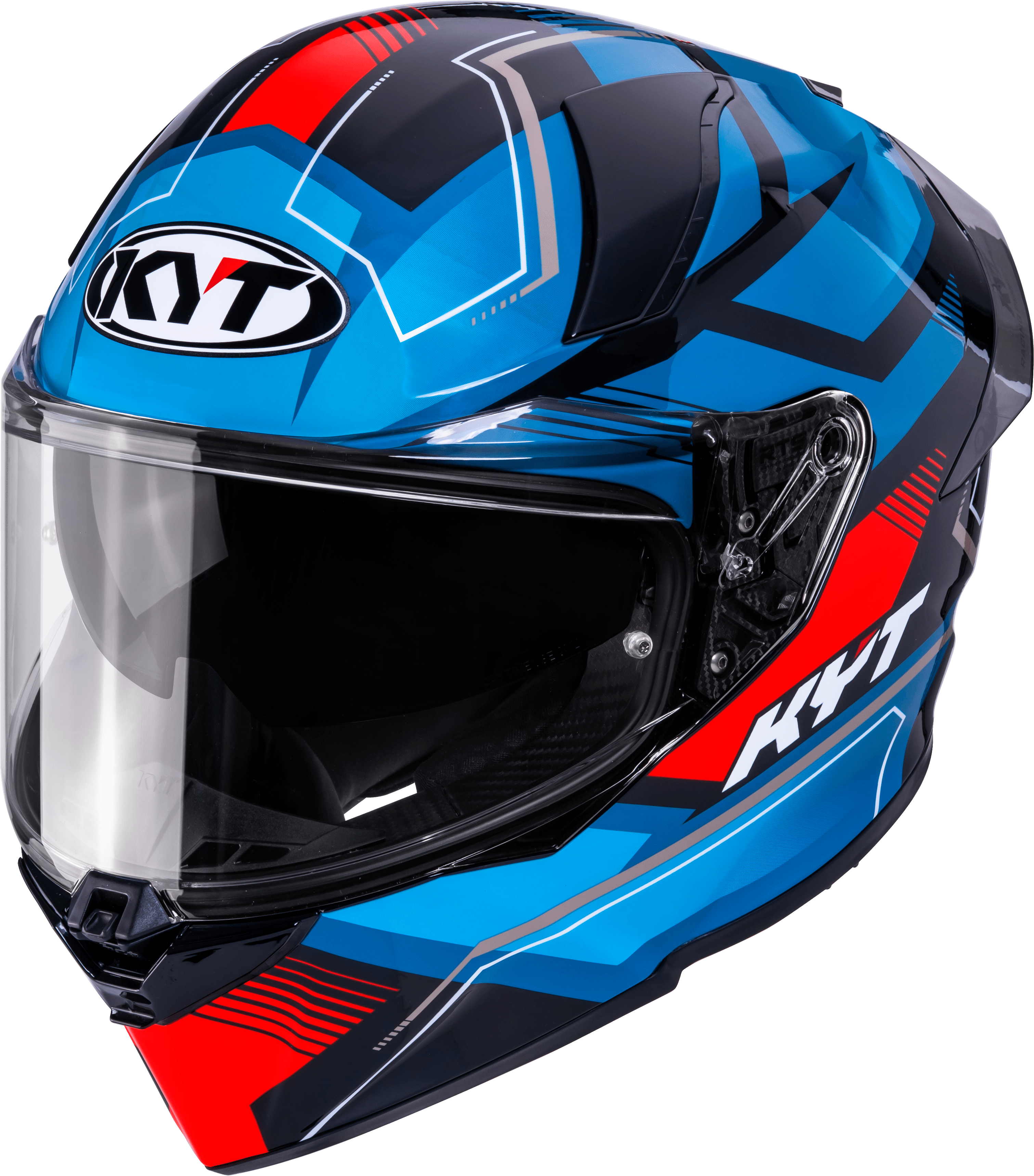 KYT R2R kaciga Parsec Crna / Plava / Crvena Y6R20024 