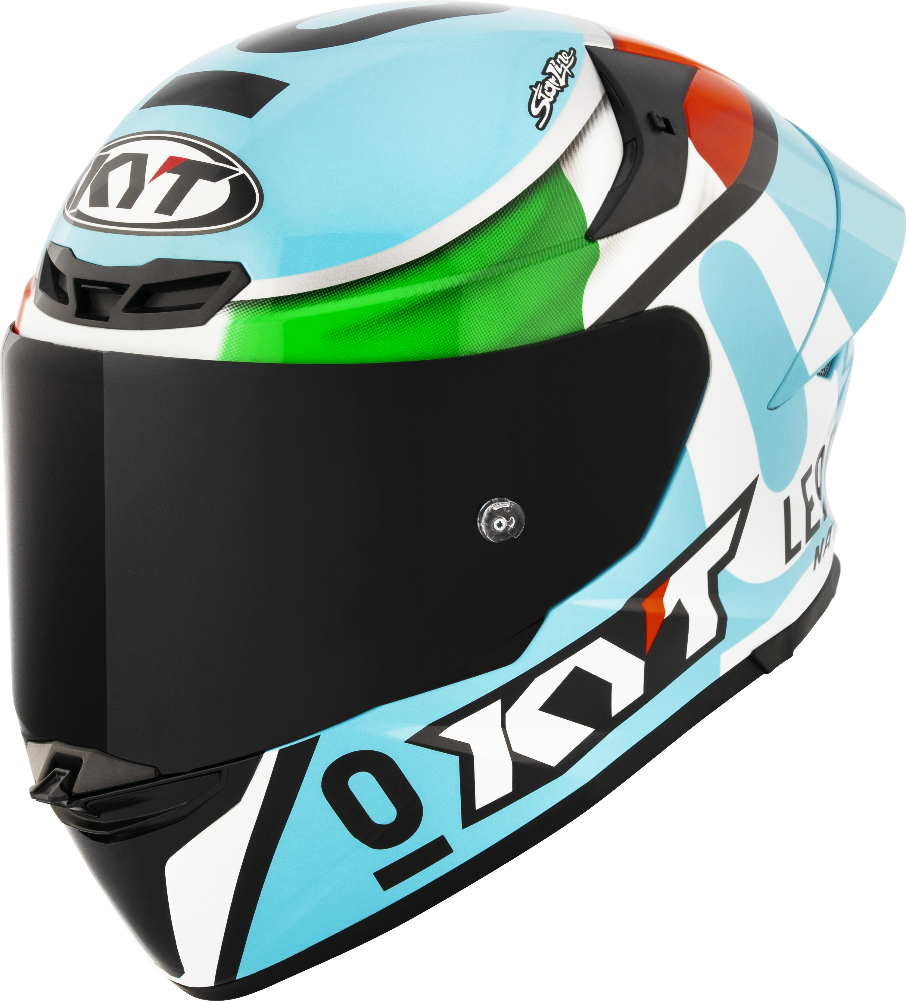 KYT TT-Revo kaciga Leopard Racing Replica Italija Tricolore Y6TR0017 