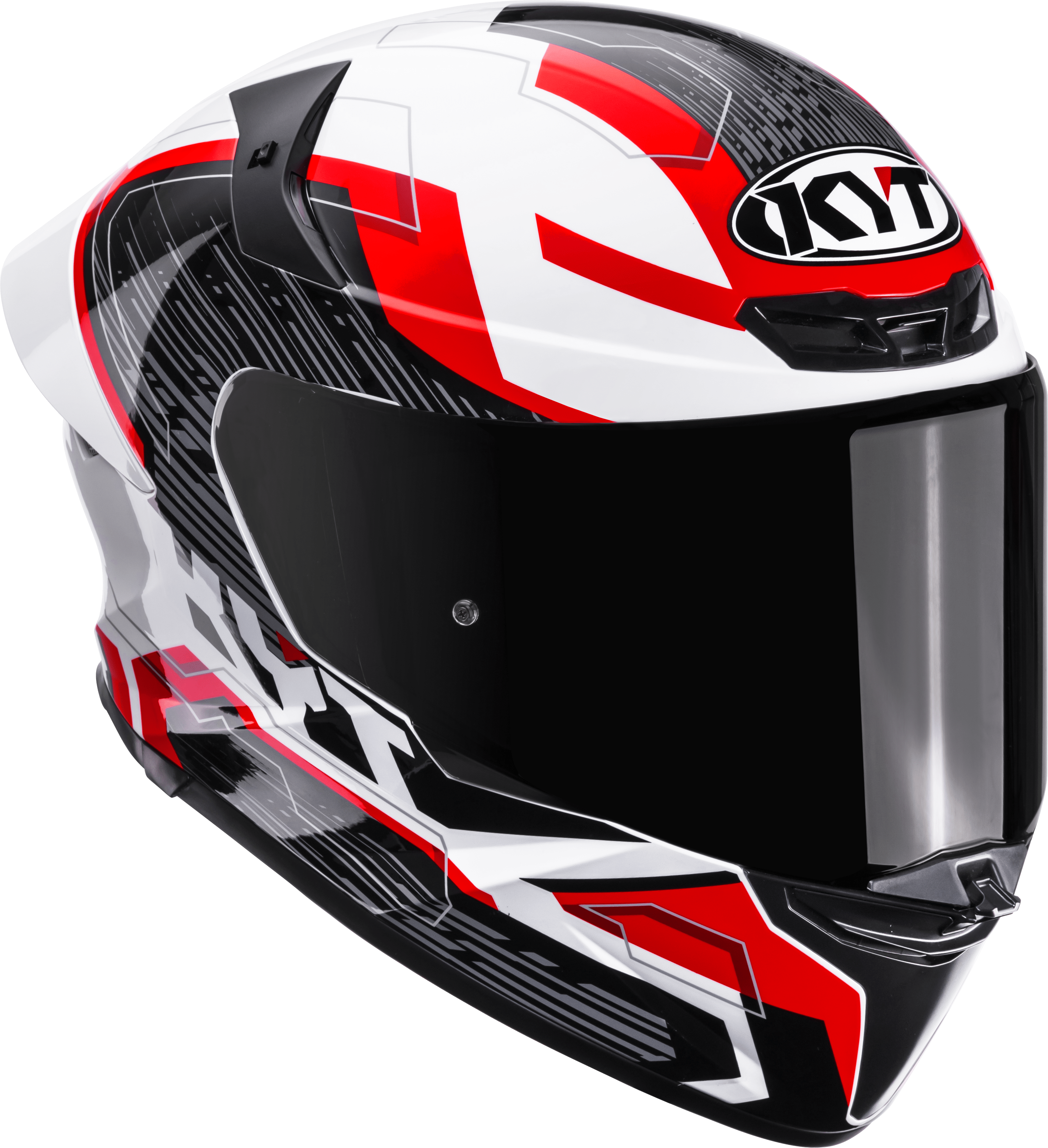 KYT TT-Revo kaciga Speeding Bijela / Crvena Y6TR0051 