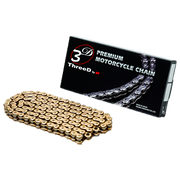 EK lanac 520 Z/3D zlatni/zlatni QX2-prsten otvoren s zakovicom – 110 - 118 karika 