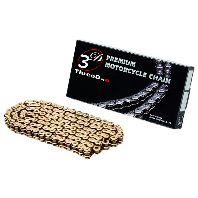 EK lanac 525 Z/3D zlatni/zlatni QX2-prsten otvoren s zakovicom – 110 - 120 karika 