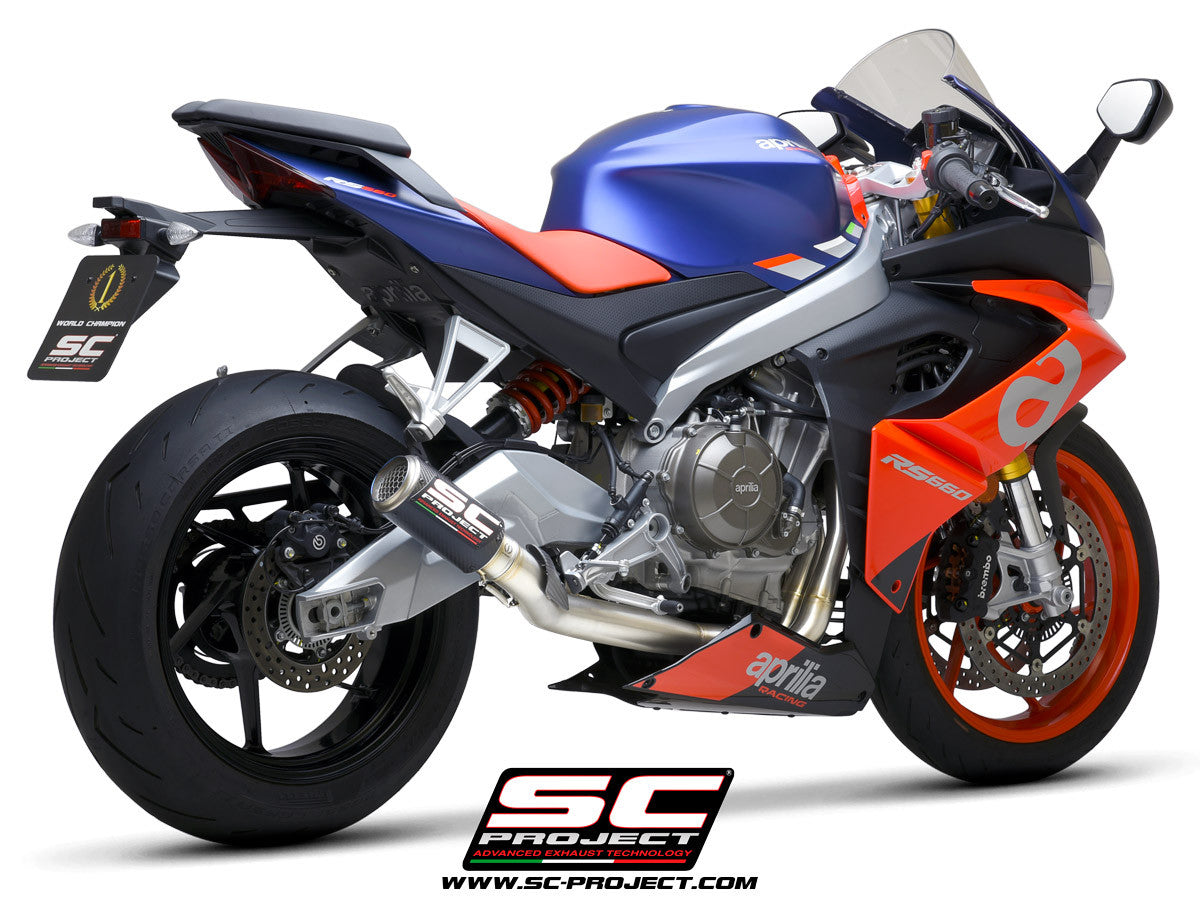 SC-Project nehrđajući čelik kompletni sustav ispuha 2-1 CR-T Aprilia RS 660 (20-24) 