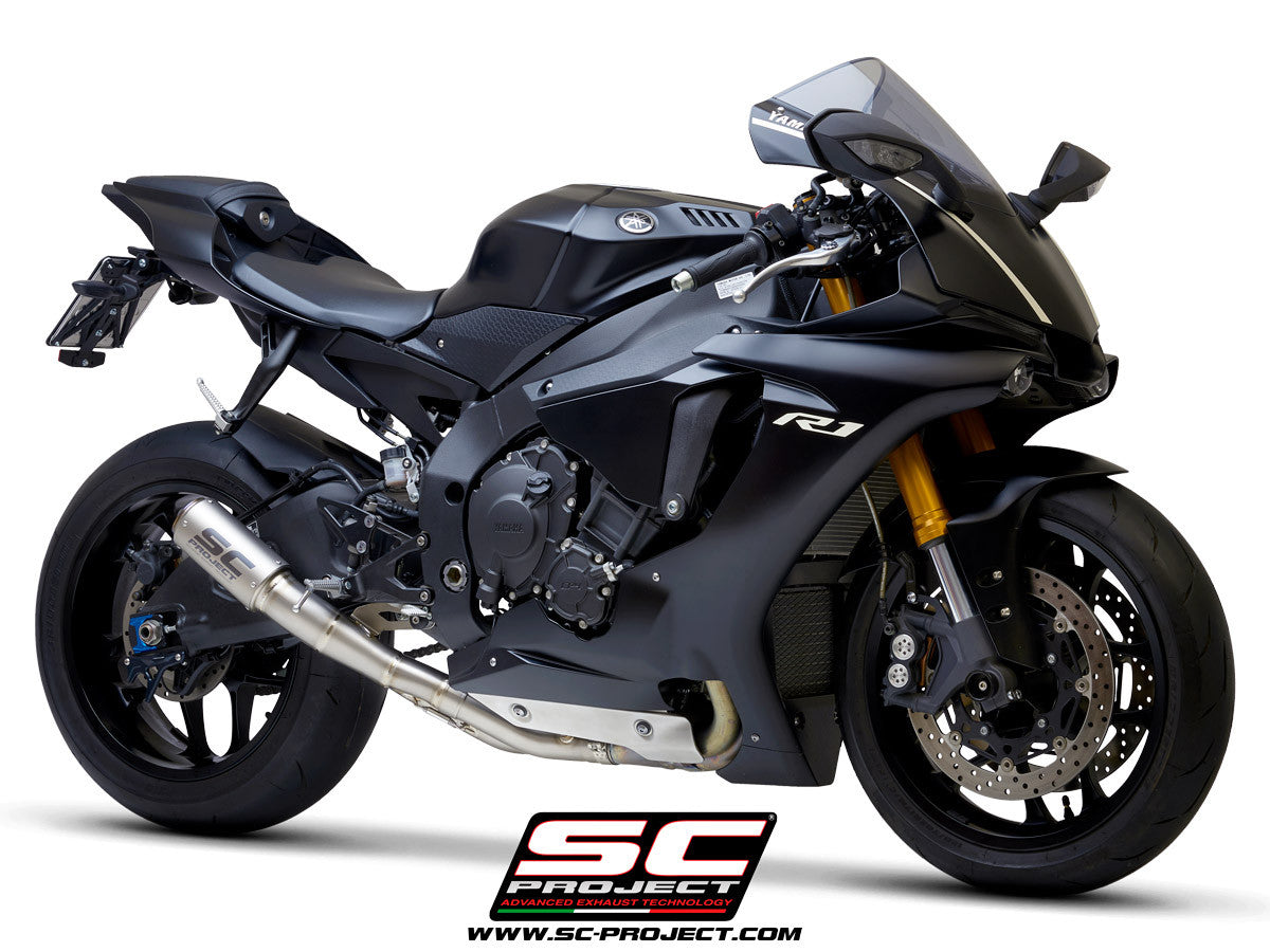 SC-Project Slip-On CR-T + KAT zamjenska cijev Yamaha YZF-R1/M RN49 (17-19) Y11B-DET36 