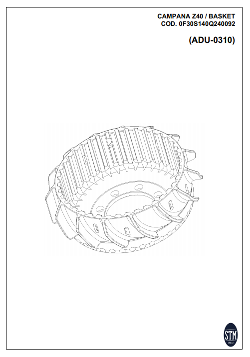 STM EVO GP suha spojka Ducati Panigale 1199/1299 KTT-0500 