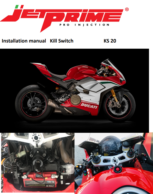 Gumb za isključivanje JetPrime Ducati Panigale V4/S/R (18-20) JP KS 020 