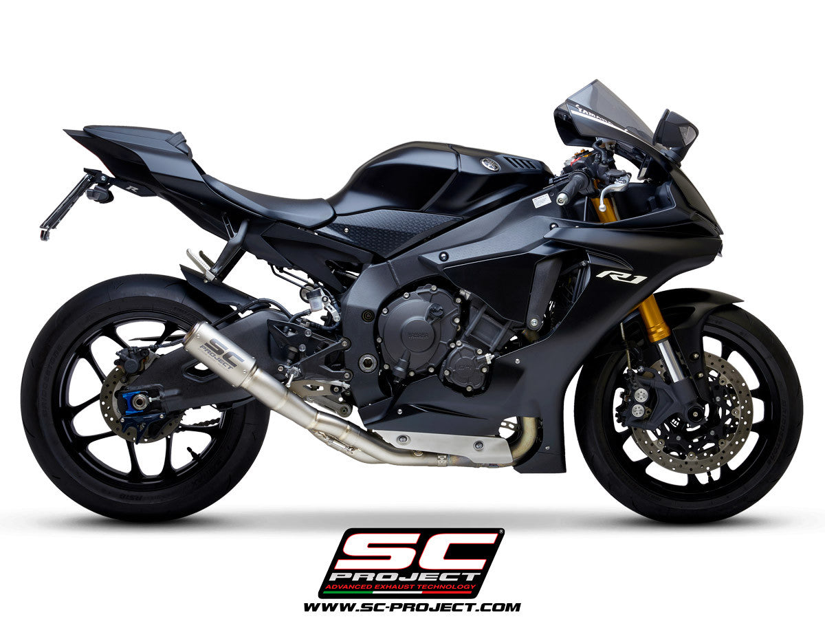 SC-Project Slip-On CR-T + KAT zamjenska cijev Yamaha YZF-R1/M RN49 (17-19) Y11B-DET36 