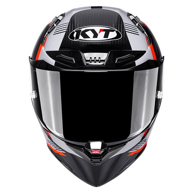 KYT R1R Racing Štitnik Glave Carbon Zone Narančasta Y6R10008 