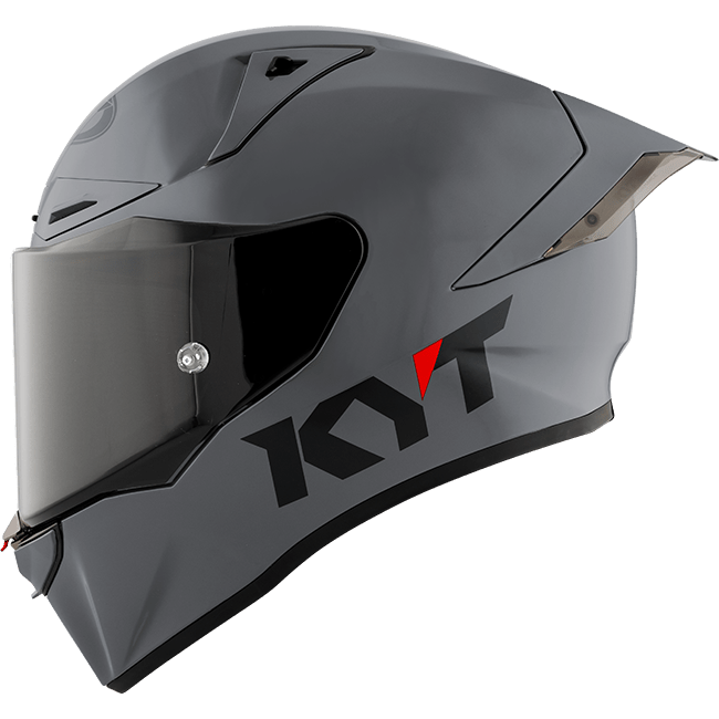 KYT R1R Racing kaciga Plain siva Y6R100W1 