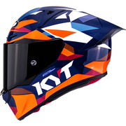 KYT R1R Racing kaciga Carbon Diamond plava / narančasta Y6R10006 