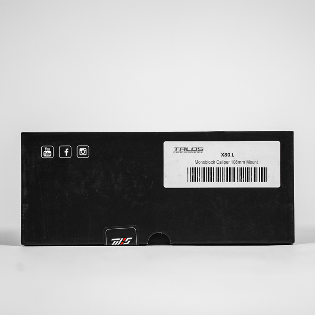 Talos X80 SBK Racing Monoblock P4 34/38 108mm kočiona čeljust sprijeda lijevo | X80.108.HD.L 