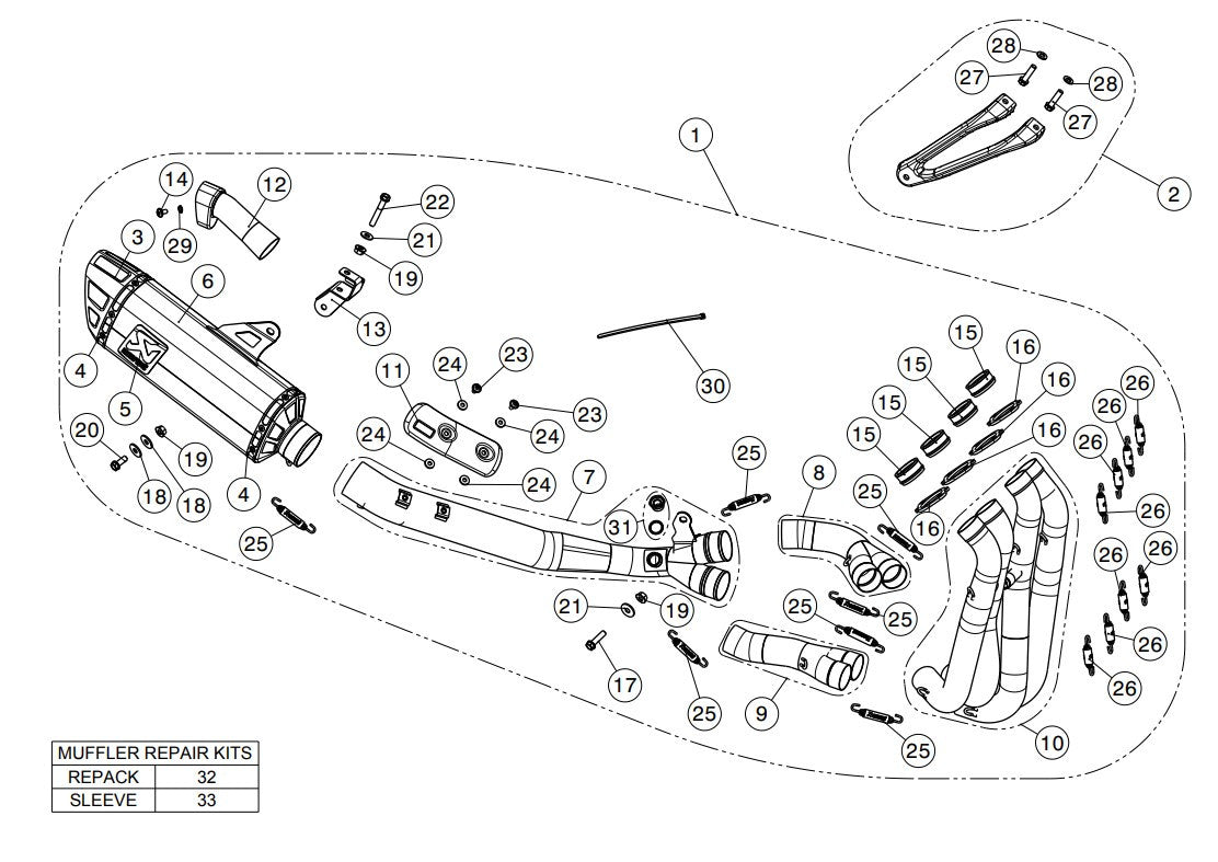 Akrapovic Racing Line (nehrđajući čelik) Honda CBR 1000 RR SC77 (17-19) S-H10R8-APLT 