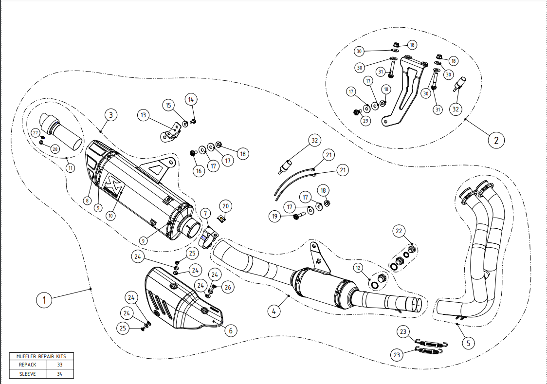 Akrapovic Racing Line (nehrđajući čelik) Yamaha YZF-R7 (21-25) S-Y7R12-APT 
