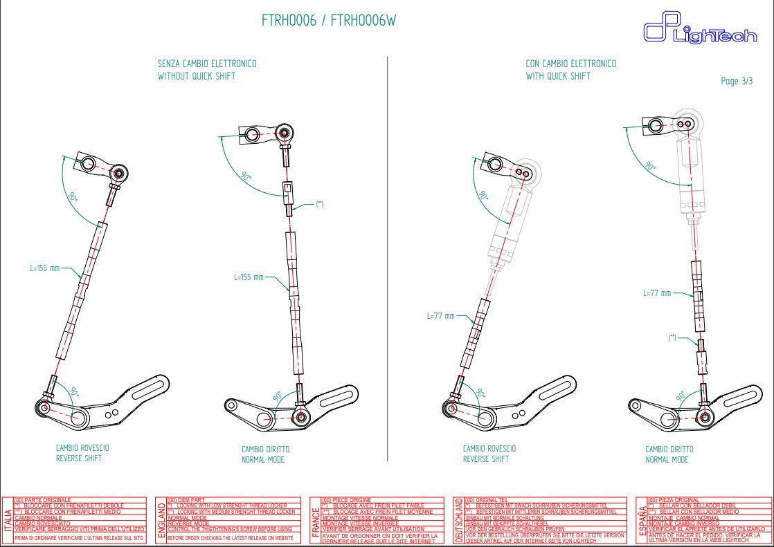 Sustav ispuha LighTech Honda CBR 1000 RR (08-19) FTRHO006/W 