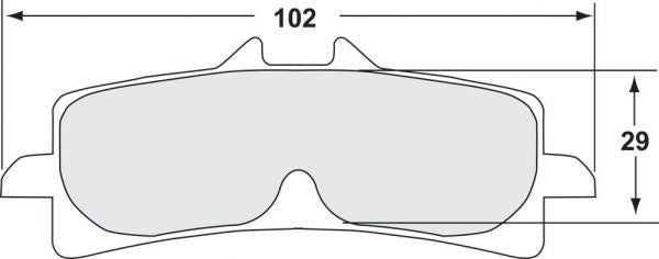 Performance Friction 7617 Racing kočione obloge 333 Suzuki GSX-R 600/750 (11-17) 